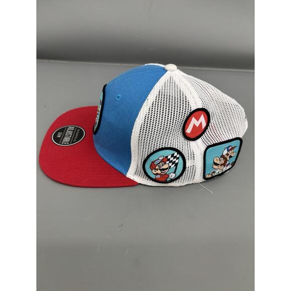 Nintendo Mario Kart2018 Patch Adjustable SnapBack Trucker Cap Hat Luigi Mario - Picture 5 of 7